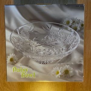European Crystal Daisy Bowl. New